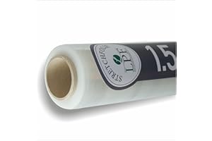 ‎LPF DIELUFTPOSLTERFOLIE LPF® - 1 Rolle Stretchfolie Transparent Wickelfolie - Handstretchfolie 1,5Kg 50cm 500mm Verpackungsmaterial - Verpackungsfolie - Folie Für Möbel – Umzugsfolie (1)