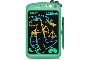 Bambebe Tableta de Escritura LCD 10,5 Pulgadas, Tablero de Dibujo Electrónico - Pizarra Magnetica Infantils Dinosaurio Juguete Regalo, Juegos Educativos para Niñas y Niños 2 3 4 5 años