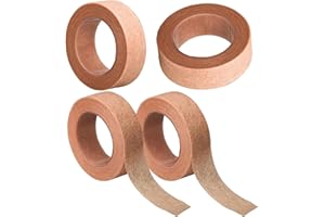 NAZAZ Nastro Chirurgico Micropore 4PCS per Estensioni Ciglia e Cura Ferite, Nastro Adesivo Ipoallergenico 1.25cm x 9.14m, Ideale per Sport, Gonfiore e Applicazioni Mediche e Cosmetiche