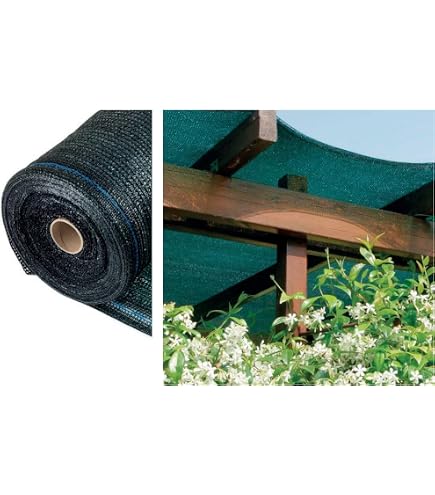 SIP Telo Ombreggiante 90% - 1x30 Metri Verde - Frangisole In Polietilene Con Asola Per Fissaggio