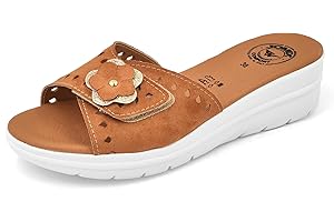 JOMIX Ciabatte Donna Estive Anatomiche Pantofole Zeppa a Strappo Regolabile Comode da Casa Made in Italy