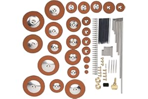 HERCHR Alto Saxophone Repair Tool Set, Alto Sax Repair Kit Alto Saxophone Sax Accessory Saxophone Maintenance Tool Set Universal Leather Pads Alto Saxophone Pad Set for Wind Musical Instruments