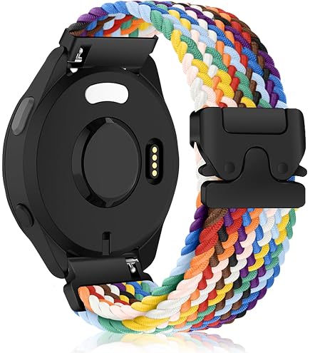 Bracelet Montre Nylon 20mm Réglable Velcro - Compatible Garmin, Samsung, Amazfit, Huawei, Et Nombreuses Montres