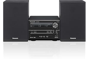 Panasonic SC-PM250BEGK Sistema Micro Hi-Fi a 2 Canali, Radio Digitale DAB+, Lettore CD, Bluetooth, USB, Audio di Alta Qualità, Bassi Intensi e Suono Nitido, Design Compatto ed Elegante, Nero
