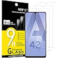 NEW'C 3 Pezzi, Vetro Temperato per Samsung Galaxy A42 5G, Galaxy M12, Pellicola Prottetiva Anti Graffio, Anti-Impronte, Senza
