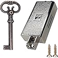 cyclingcolors Cabinet Lock with Key Vintage Furniture Wardrobe Cupboard Drawer Cabinet Door Catch, Right