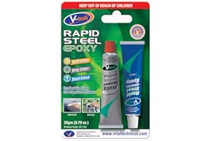 STREETWIZE ACCESSORIES Streetwize VT144 V-tech Rapid Steel Epoxy Resin Quick 4 Min Reinforced Metal Weld Putty 20g