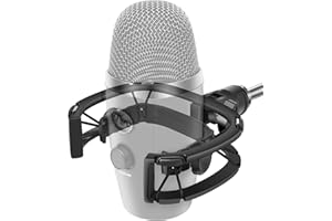 Borenbuir Yeti Nano Shock Mount mit Pop Filter, [Speziell für Yeti Nano Mic] Anti-Vibration Suspension Shock Mount Holder Clip Kompatibel mit Blue Yeti Nano Mikrofonen