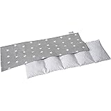 Cuscino Termico noccioli ciliegio 60x20cm 800g 100% Cotone Medi Partners 5 Camere Grande Terapia del freddo Federa sfoderabil