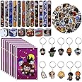Pianocean 82PCS Wizard Party Bag Fillers, Slap Bands, Keychains, Stickers, Party Toys, Party Packs for Birthday Party Boys Girls Gifts