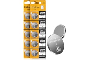 WOWPOWER CR2032 3V Lithium Battery(10pcs)-Coin & Button Cell for Apple Airtag/Car Remote/Key Fobs/Glucose Monitor/Candles/Watches/Scales/Doorbell/Intelligent Sensors/3Volt 2032 Battery Replacement