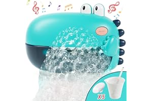 Lehoo Castle Juguetes de Baño, Maquina Burbujas para Bañera, Dinosaurios Juguetes Niños 1 2 3 Año