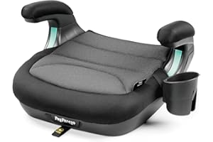 Peg Perego Viaggio Shuttle Autositz, Auto-Sitzerhöhung mit ISOFIX für Kinder von 125 bis 150 cm (6-12 Jahre), 22-36 kg, Crystal Black