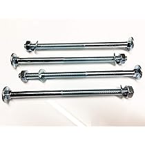 10 X Bulloni Quadrati M10 X 130Mm Con Dadi In Acciaio BZP - Foto 5