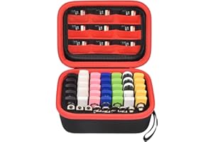 BOOBOWL Flash Drive Case USB Storage Holder, Thumb Drive SD Memory Card, Electronic Accessory Organizer for SanDisk/for Samsung/for Domestic/for PNY (Box Only) - Red