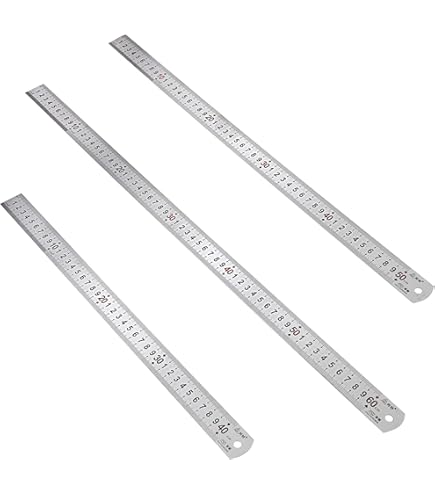 600MM DOUBLE SIDED METRIC & IMPERIAL STAINLESS STEEL RULER - Worthley's