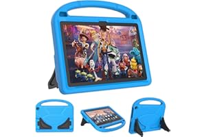 Fire HD 10 & Fire HD 10 Plus Tablet Case for Kids (13/11th Gen, 2023/2021 Release) -Mansiruyi Lightweight Shockproof Case with Handle Stand for Fire HD10 Kids&Kids Pro Tablet - Blue