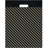 Naksan Takviyeli Siyah &Ccedil;izgili Poşet 23x36 Cm No:2 50 Adet