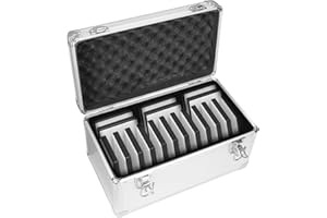 GLOTRENDS B18 18-Fach Handy-Aufbewahrungsbox, tragbares Design zum Tragen und Transportieren, IP65 wasserdicht, Handy-Organizer und Schutzbox