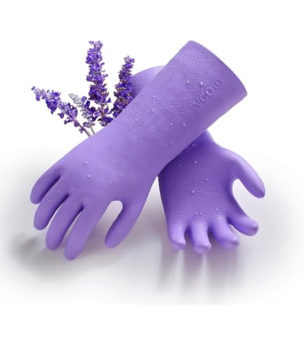 Guanti Marigold Il Sensibile: Lunghi In Lattice Con Interno Cotone Felpato, Antiscivolo E Frenagocce