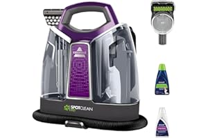 BISSELL SpotClean Pet, Carpet Cleaner, Portable Spot Cleaner, Spills & Carpet Stain Remover with HeatWave Technology, Upholstery Cleaner, Carpets, Stairs, Car Seat, Mattress & Sofa Cleaner, 36982