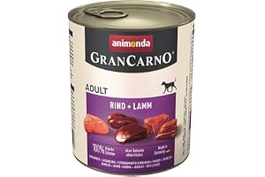 animonda GranCarno Wet Food for Adult Dogs, Various Varieties, 6 x 400 g