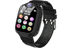 ‎JUBUNRER JUBUNRER Smartwatch dla dzieci Chłopców Dziewcząt 37 w 1 aparaty fotograficzne gry telefon SOS budzik wideo muzyka kalkulator wieku 3-16 lat Dzieci Prezenty świąteczne Prezent urodzinowy
