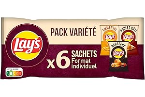 Lay's Chips Pack Variété, 6 sachets, 160g
