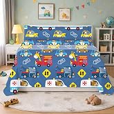 DALINA 3-Piece Children's Bedding Set for 90 cm Beds &ndash; Fitted Sheet for 90 x 190 cm Beds, Top Sheet 165 x 260 cm and 1 Long P