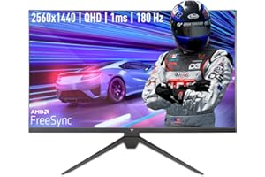 YEYIAN Moniteur Plat Gaming Avance 2K 27" QHD | 2560x1440 | Panneau IPS | 178° View | 3000:1 | 180 Hz | 16:9 | 16,7 Millions de Couleurs | 1ms Response | VESA | DisplayPort/HDMI