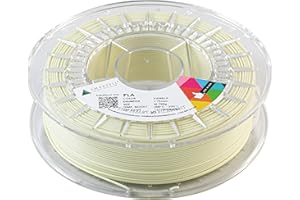 PLA PASTEL SMARTFIL- Filamento para impresión 3D | Tono de color pastel mate | Peso: M (750g) | Diámetro: 1.75 mm | Color: Vanilla