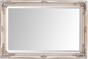 Select Mirrors Rhone Wall Mirror – French Vintage, Rococo Baroque Style, Chic Home Decor – 60cm x 90cm (2x3 ft) (Antique Champagne)