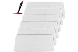 SGIZOKU 6 Stück für Vileda Steam Plus XXL Dampfreiniger Ersatzbezug, Mikrofaser Kompatibel Mit Vileda Steam XXL, für Vileda Bodenwischer Ersatzbezug, Waschbar für Vileda Dampfreiniger XXL Ersatzbezüge