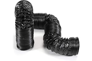 STERR Tubo flessibile rinforzato per condotte di ventilazione 80 mm x 10 m - Tubo di scarico - Tubo flessibile per riscaldamento e raffreddamento - Ventilazione e condizionamento dell'aria CFD080_10