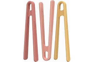 Inspire My Play 3 x Kinderpinzette für feinmotorische Fähigkeiten - Spielzeugzange für Kinder - sensorisches Spielzeug und Zubehör für Spiele, bei denen Dreck und Unordnung entstehen - Koralle