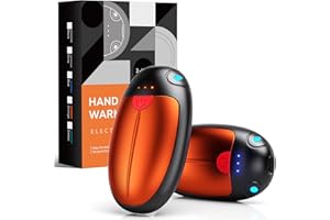 VTHW Hand Warmers Rechargeable 2 Pack, Electric Hand Warmers Reusable, USB Hand Warmer 20 Hrs Warmth 3 Levels Heat, Portable Pocket Handwarmers for Hiking Golf Raynaud's Arthritis