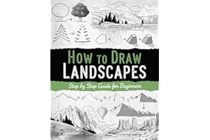 How to Draw Landscapes: Step-by-Step Guide for Beginners, Draw Nature Easily with Line Art and Shadows