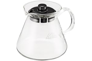Kalita (Carita) Coffee Server I Pour Over Carafe I 500ml (17oz) I Pot Fits Kalita Drippers I Heat Resistant Glass I Made in Japan I, Single Cup, Clear