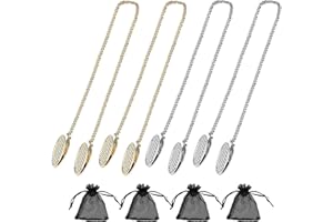 SwirlColor Serviette Attache Serviette Clips Métal Argent Or Chaînes De Serviette pour Femmes Hommes 48cm 4pcs