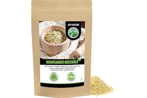 Alpi Nature Nasiona konopi obrane (500 g) serca nasion konopi 100% naturalne bez dodatków wegańskie