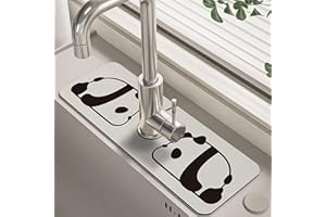 QOSNEOUN Fantasy Style Faucet Draining Mat, Wasserhahn-Abtropfmatte im Fantasy-Stil, Absorbant Faucet Mat for Kitchen Sink, Floral Sink Faucet Mat, Diatom Mud Kitchen Faucet Mat Sink Splash Guard (18)