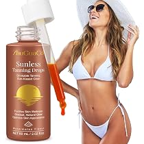 Sonnenlose Bräunungstropfen – 2 Fl Oz, Trinkbar, Für Natürlich Gebräunte Haut