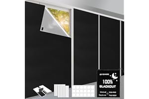 ALIKIAI Estor Térmico Opaco sin Taladrar 300X145cm, 100% Estores Opacose Adhesivos Portátiles Cortinas para Anti-Ultravioleta, Anti-mirón, Protección Solar, Aislamiento Térmico