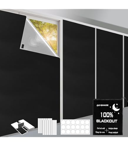 Tenda Oscurante Portatile RAINZIN - 200x145cm, Tagliabile, 100% Oscurante, Per Camera E Viaggi - Foto 2