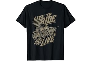 SMOKIN ROADS BIKER MOTOCYCLIST CHOPPER GIFT Vivre pour rouler | Cadeau vintage rétro moto motard T-Shirt