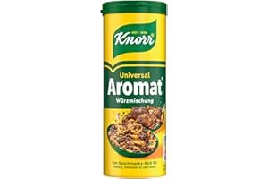 ‎KNORR Knorr Würzmischung Universal Aromat für schnelle Gerichte zum Würzen und Verfeinern von Fleisch, Gemüse, Saucen und mehr 100 g