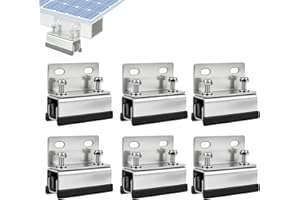 6pcs Van Roof Rack Mount Kit, 304 Stainless Steel Brackets, Compatible with ProMaster/Boxer/Ducato/Jumper Vans, Roof Mount Kit for RV Solar Panels
