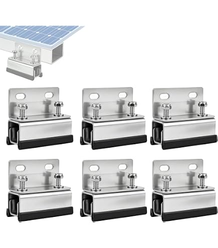 Set Da 4 Staffe Portapacchi In Acciaio Inox 304 Per Camper E Pannelli Solari – Kit Di Montaggio Con Chiave, Resistente E Anticorrosione, Per Tetto Veicolo