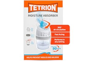 Tetrion Absorbeur d'Humidité 20m² avec Conception à 360° Protection Antihumidité 90 Jours pour Maison
