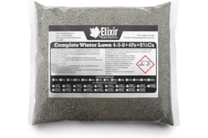 Elixir Gardens Seasonal Lawn Fertilisers for Turf & Grass | Complete Winter Lawn | 4-3-8+4Fe | Treats 150 Sq. Meters